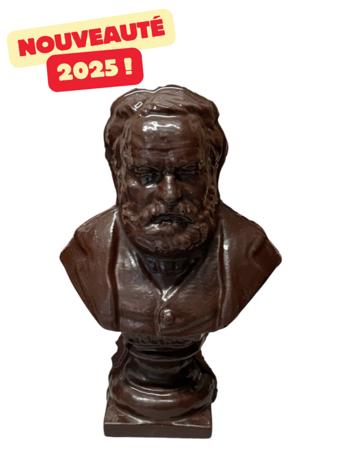 Buste de Victor Hugo "Purement Chocolat" noir Édition limitée 300 ex