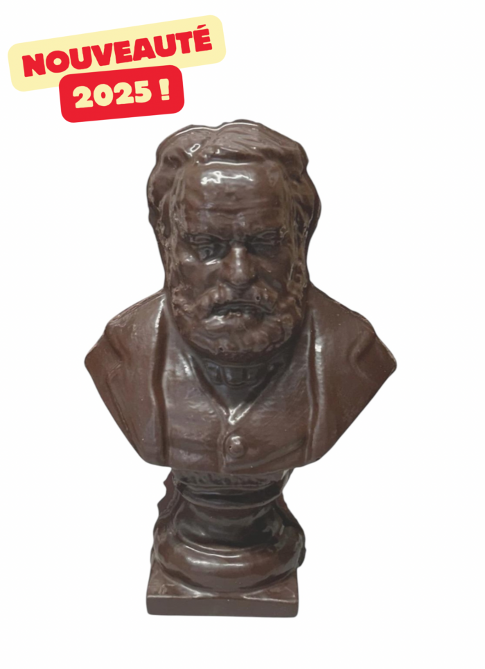 Buste de Victor Hugo "Purement Chocolat" au lait Édition limitée 300 ex Pré-commande pour Pâques 2025